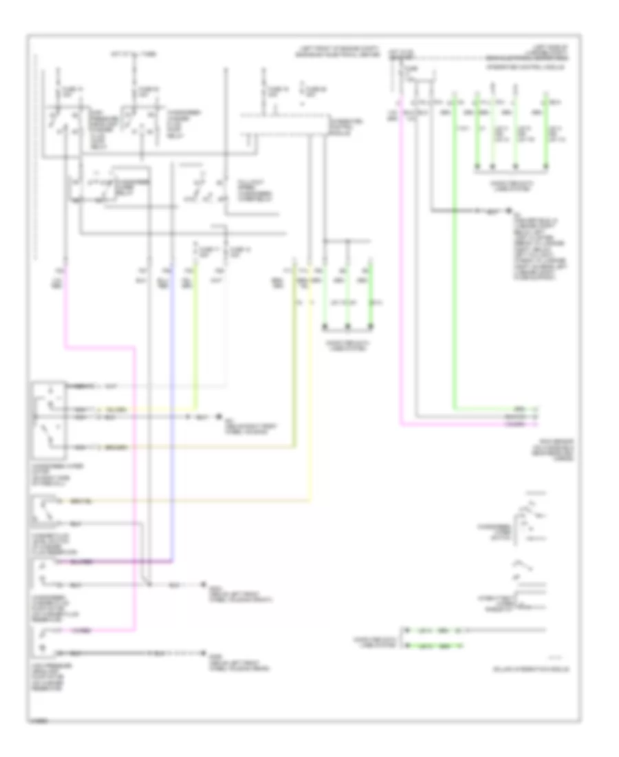 Электросхема передних стеклоочистителей дворников и омывателя лобового стекла для Saab 9-3 2.0T 2010