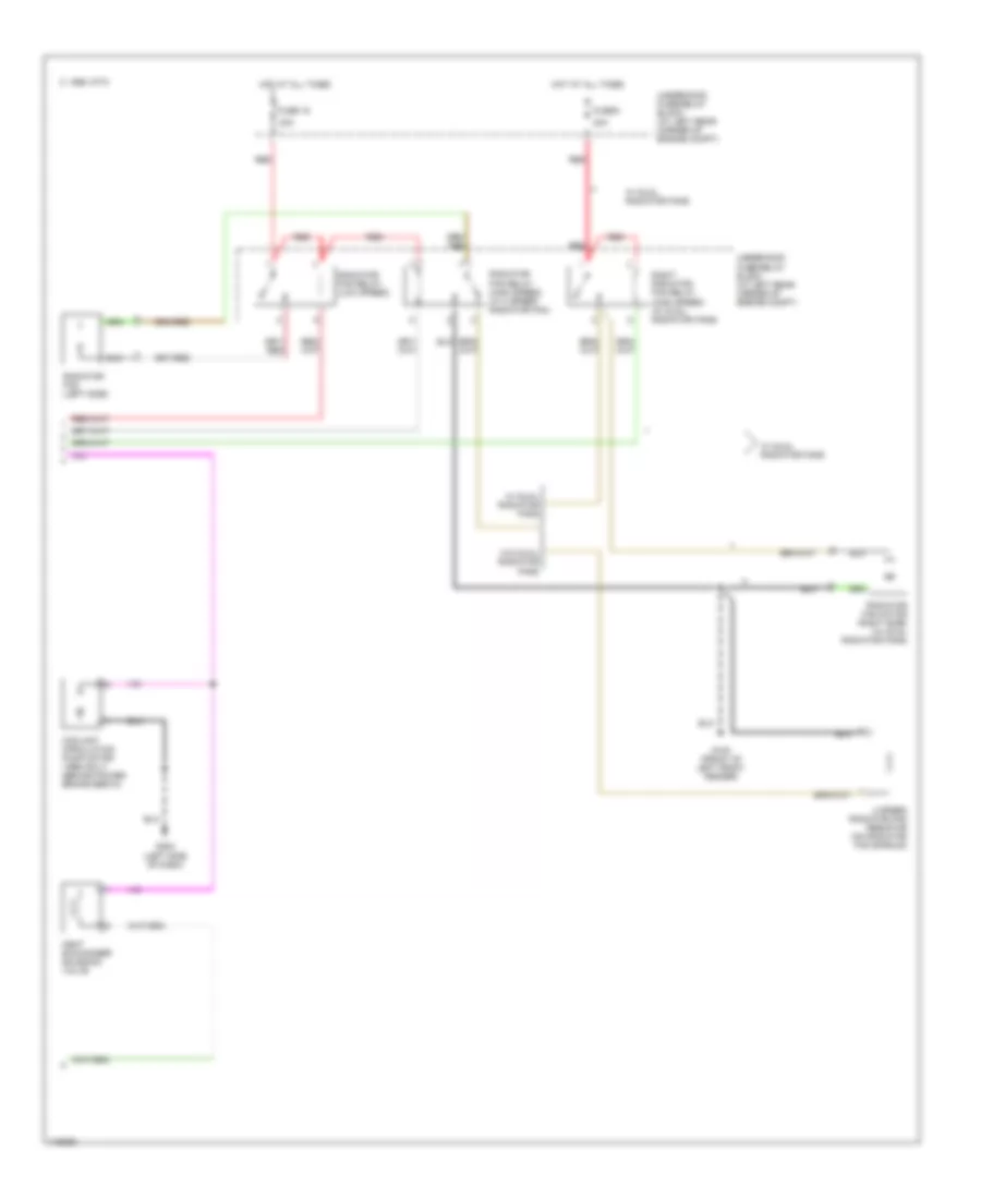 Manual A C Wiring Diagram 2 of 2 for Saab 9 5 1999