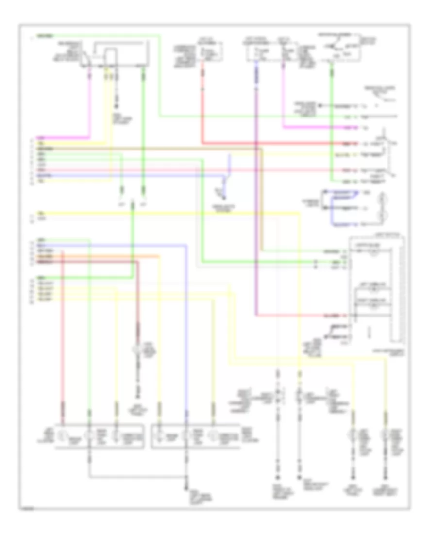 Exterior Lamps Wiring Diagram (2 of 2) for Saab 9-5 1999