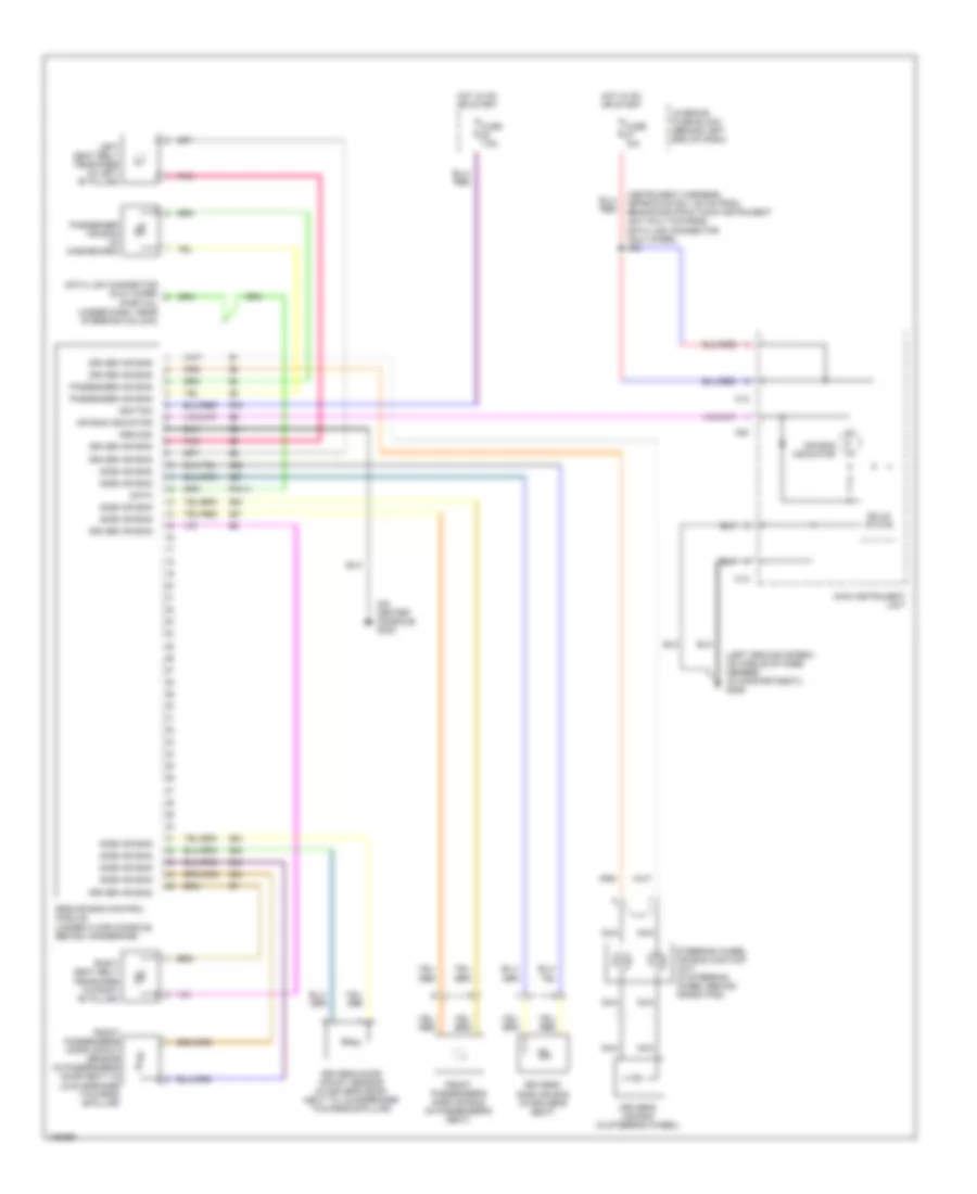 Supplemental Restraint Wiring Diagram for Saab 9-5 1999