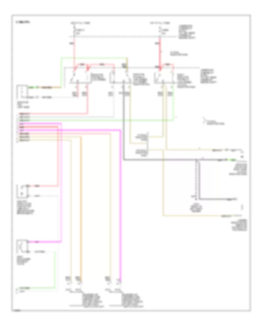 Automatic A C Wiring Diagram 2 of 2 for Saab 9 5 SE 1999