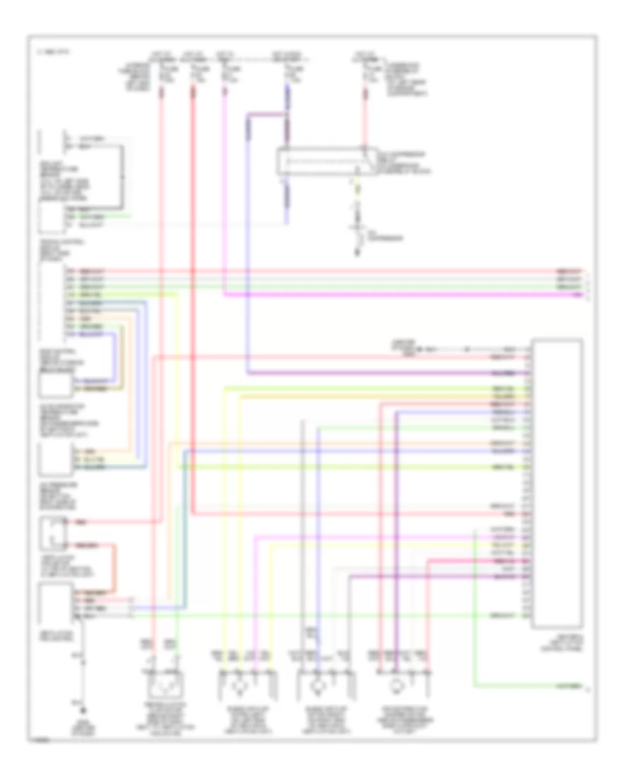 Manual A C Wiring Diagram 1 of 2 for Saab 9 5 SE 1999