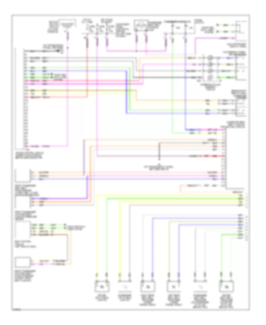 Supplemental Restraints Wiring Diagram, Except Convertible (1 of 2) for Saab 9-3X 2010