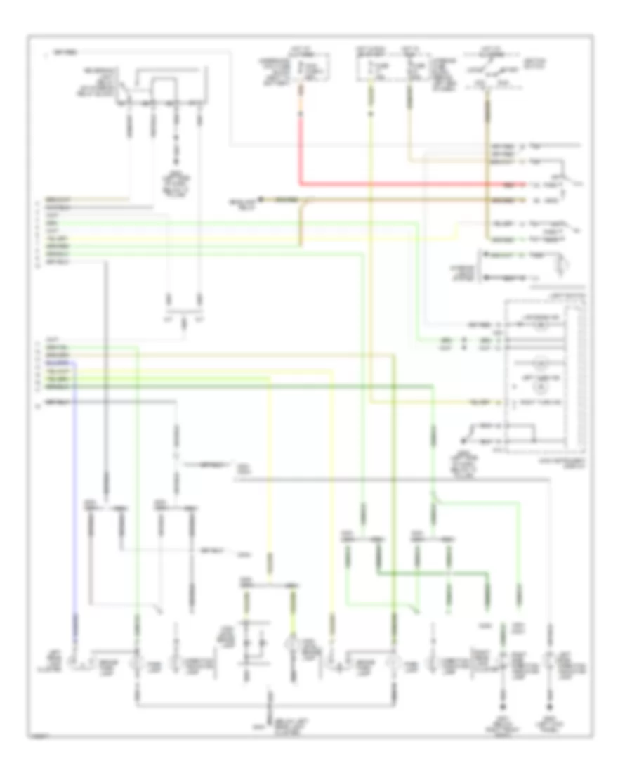 Exterior Lamps  Trailer connector Wiring Diagram (2 of 2) for Saab 9-3 2000