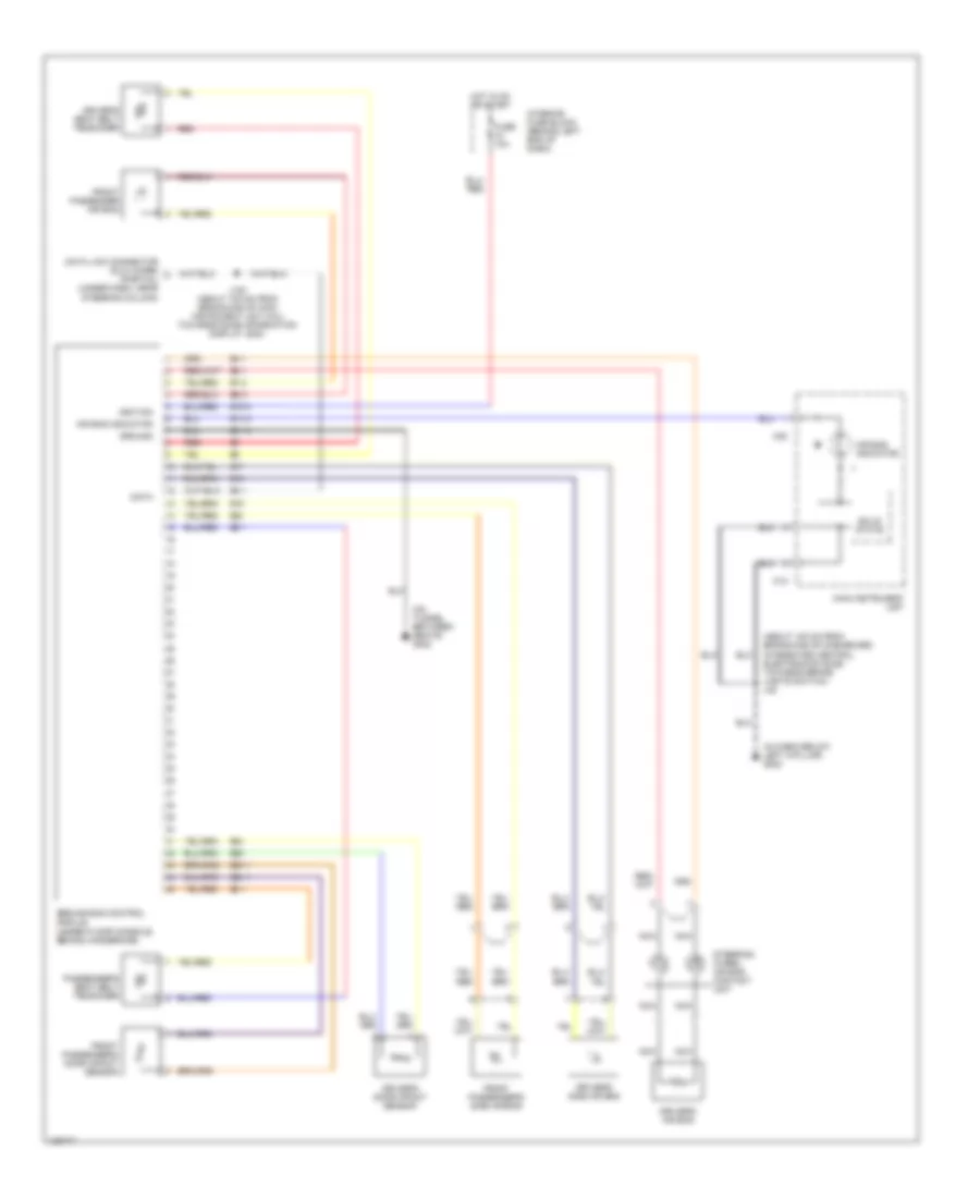 Supplemental Restraint Wiring Diagram for Saab 9 3 2000