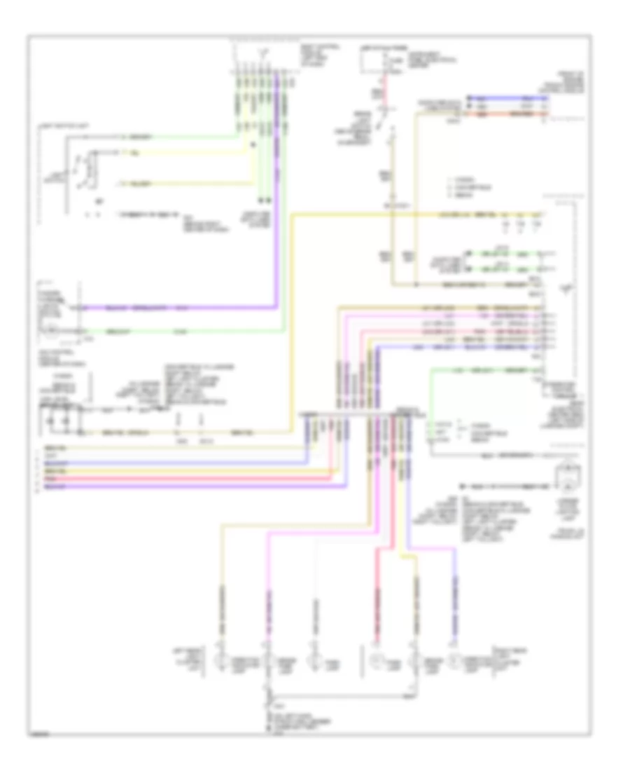 Exterior Lamps Wiring Diagram (2 of 2) for Saab 9-3 Turbo4 2011