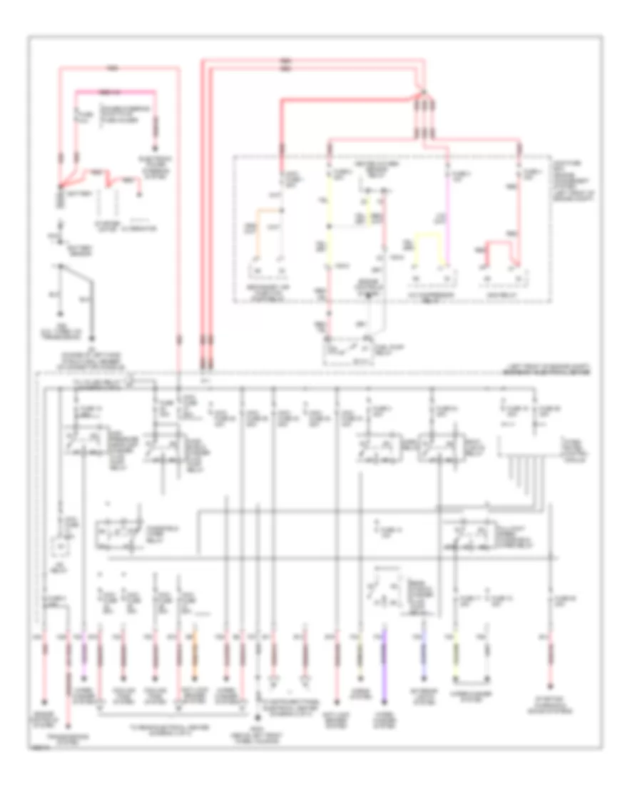 Power Distribution Wiring Diagram 1 of 3 for Saab 9 3 Turbo4 2011