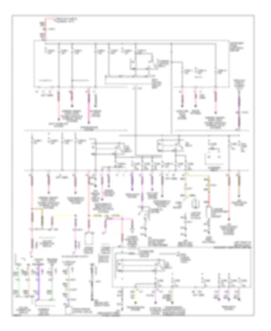 Power Distribution Wiring Diagram (2 of 3) for Saab 9-3 Turbo4 2011