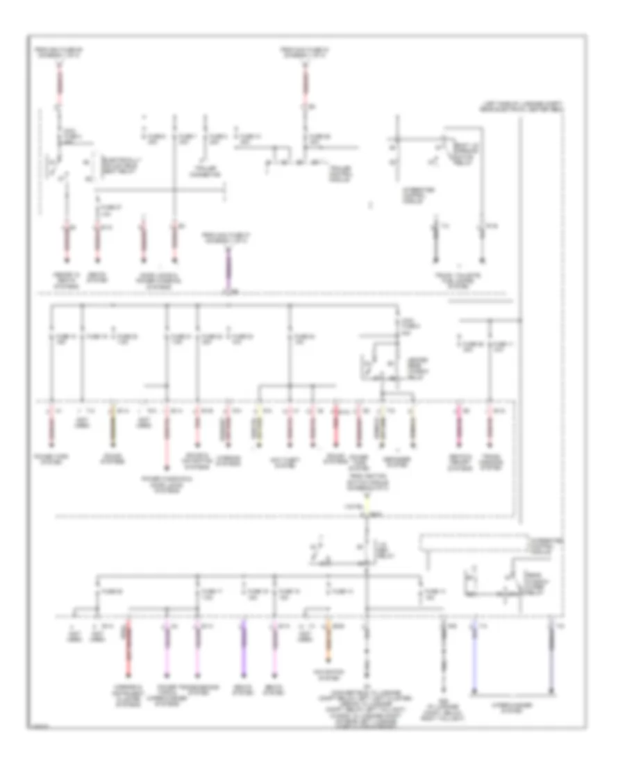 Power Distribution Wiring Diagram (3 of 3) for Saab 9-3 Turbo4 2011