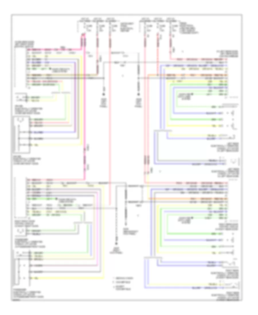 Power Windows Wiring Diagram for Saab 9-3 Turbo4 2011