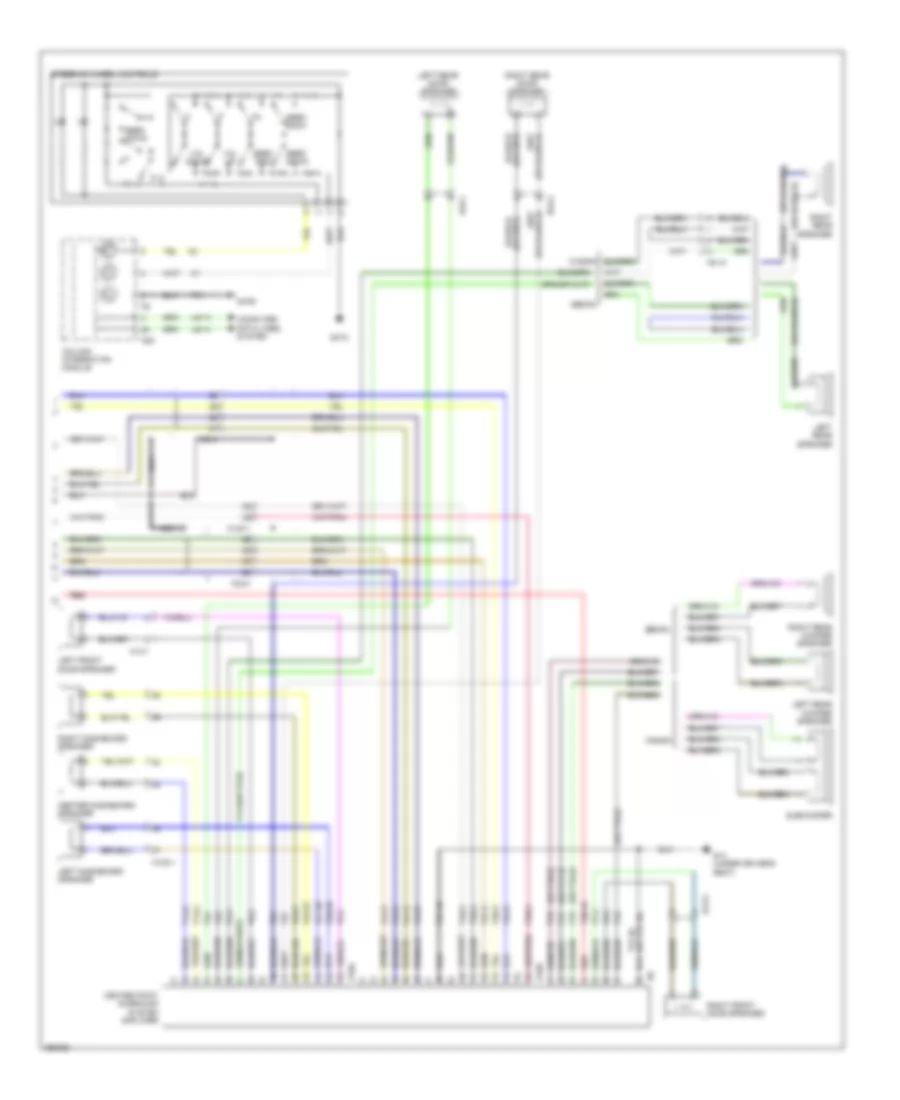 Radio Wiring Diagram, with Navigation, with Bose (3 of 3) for Saab 9-3 Turbo4 2011