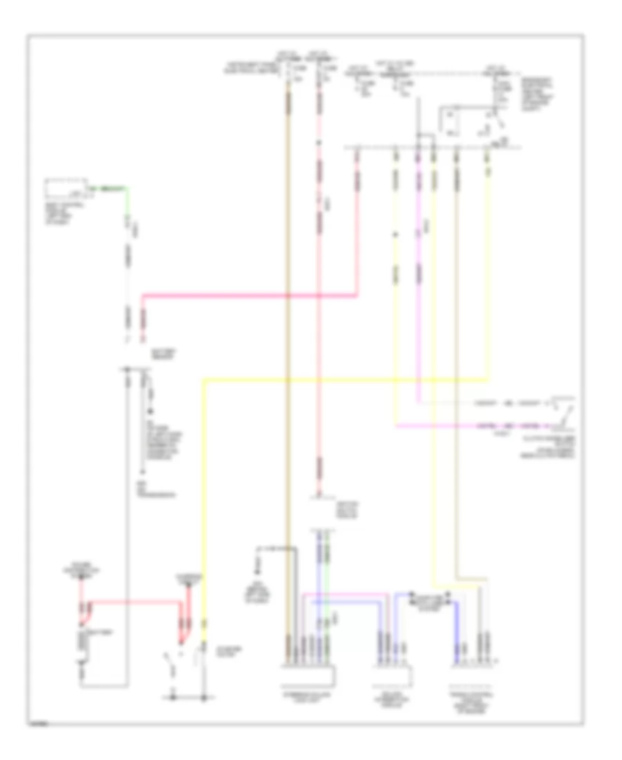 Starting Wiring Diagram, MT for Saab 9-3 Turbo4 2011