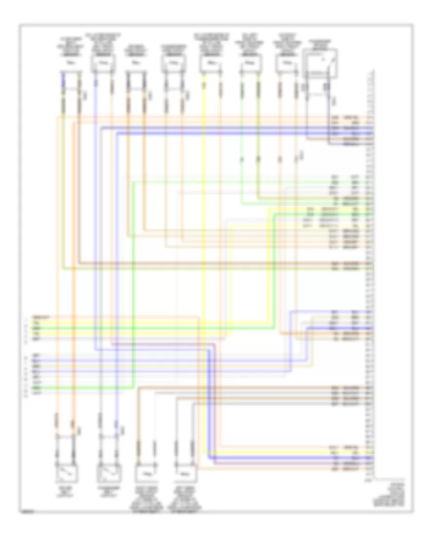 Supplemental Restraints Wiring Diagram, Except Convertible (2 of 2) for Saab 9-3 Turbo4 2011