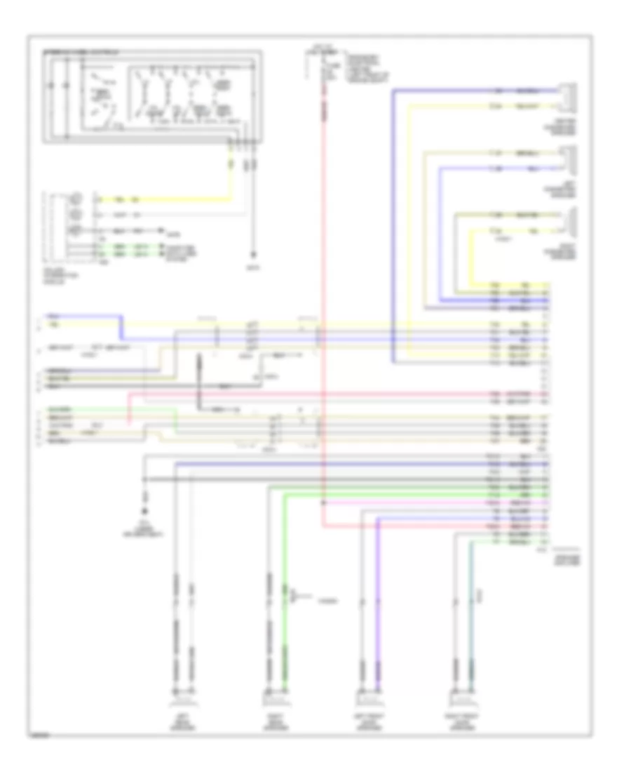 Radio Wiring Diagram, with Navigation, without Bass  Bose Speaker (3 of 3) for Saab 9-3X 2011