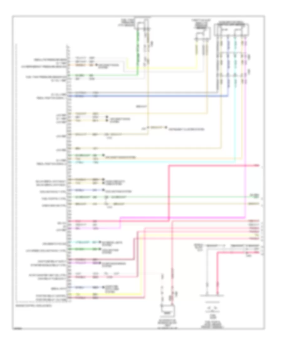 3.0L, Engine Performance Wiring Diagram (1 of 5) for Saab 9-4X 3.0i 2011