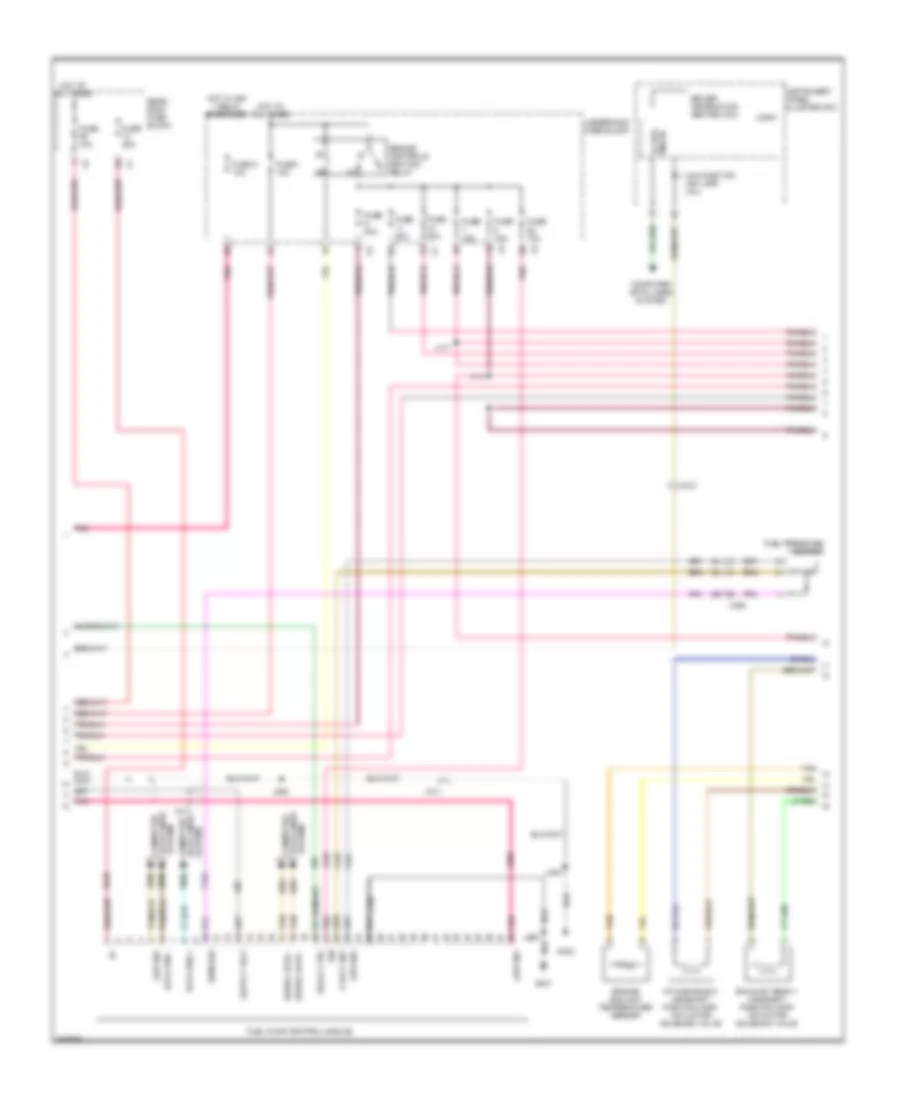 3.0L, Engine Performance Wiring Diagram (2 of 5) for Saab 9-4X 3.0i 2011