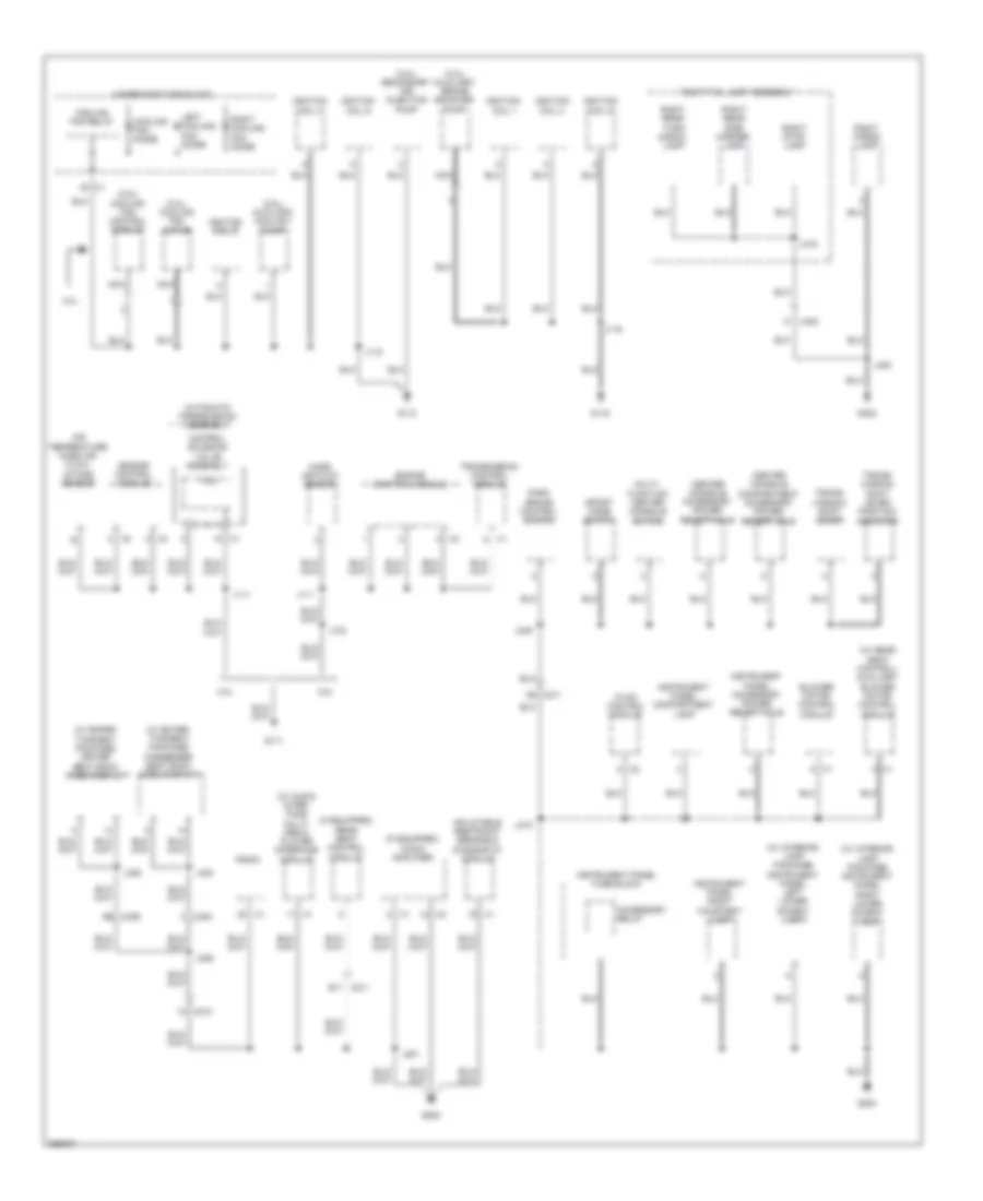 Ground Distribution Wiring Diagram 2 of 5 for Saab 9 4X 3 0i 2011