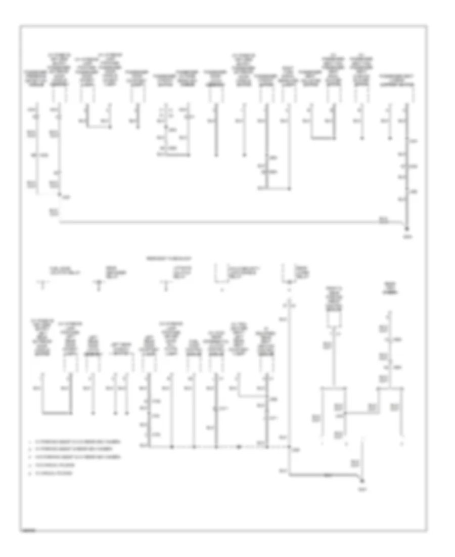 Ground Distribution Wiring Diagram 4 of 5 for Saab 9 4X 3 0i 2011