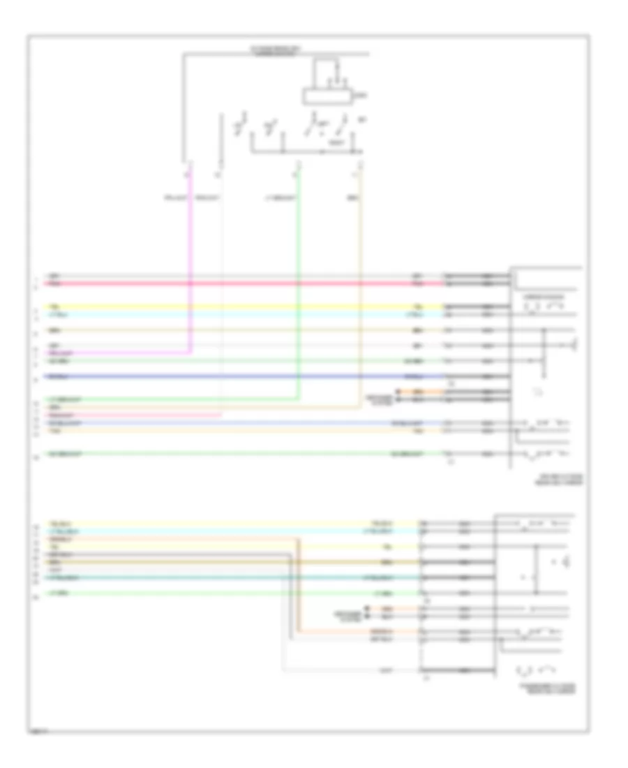 Memory Mirrors Wiring Diagram (2 of 2) for Saab 9-4X 3.0i 2011