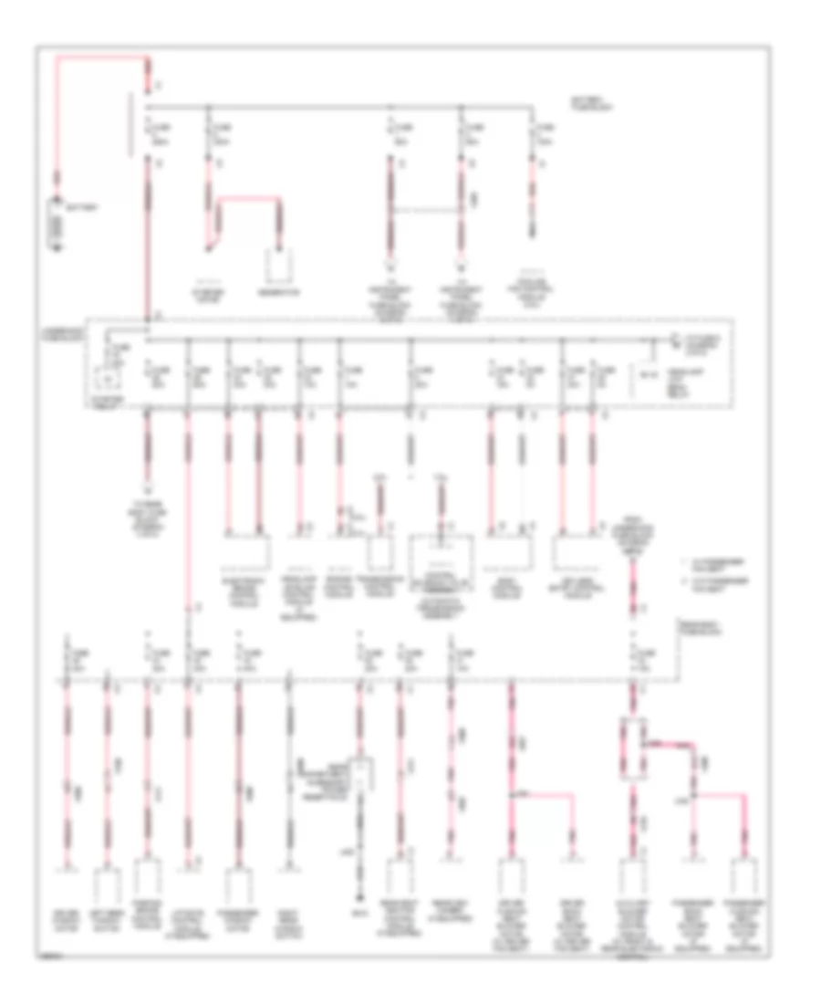 Power Distribution Wiring Diagram 1 of 5 for Saab 9 4X 3 0i 2011