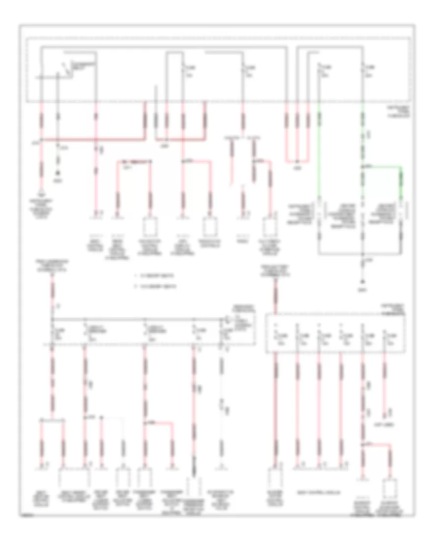 Power Distribution Wiring Diagram 4 of 5 for Saab 9 4X 3 0i 2011