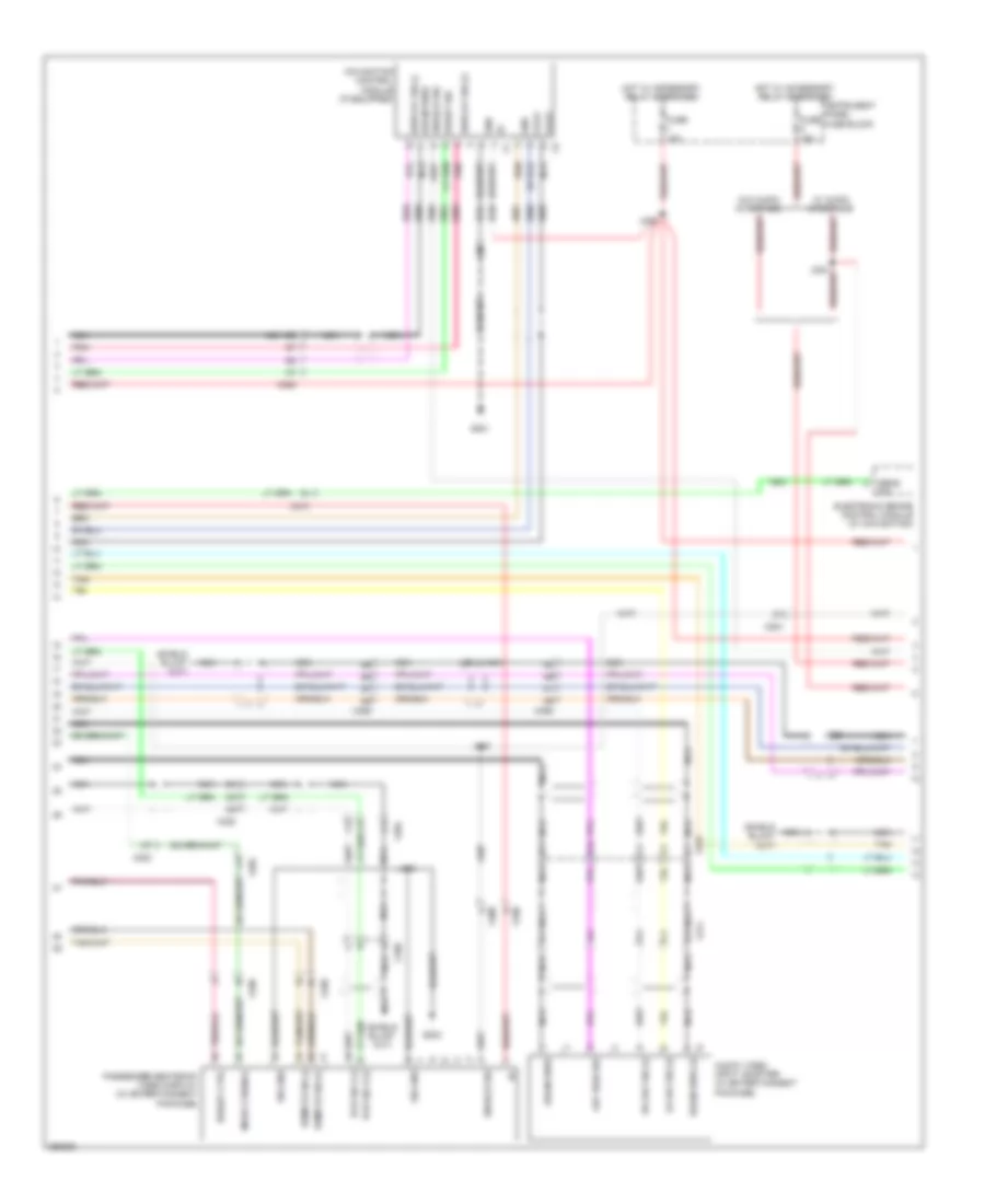 Radio Wiring Diagram, with Amplifier (3 of 6) for Saab 9-4X 3.0i 2011