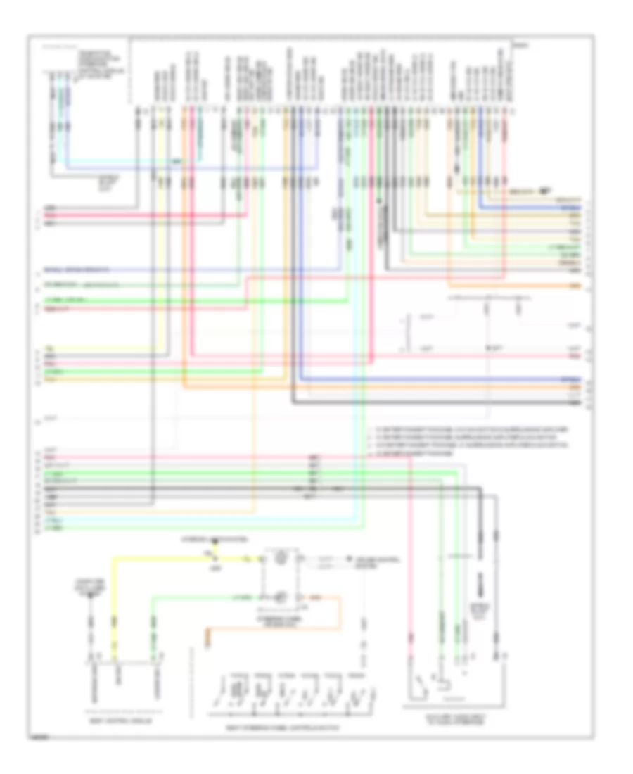 Radio Wiring Diagram, with Amplifier (5 of 6) for Saab 9-4X 3.0i 2011
