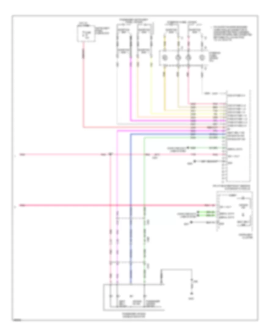 Supplemental Restraints Wiring Diagram 3 of 3 for Saab 9 4X 3 0i 2011
