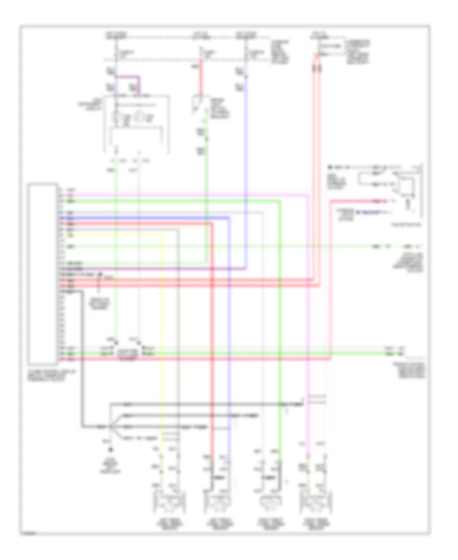 Anti lock Brake Wiring Diagrams with Traction Control for Saab 9 5 SE 2000