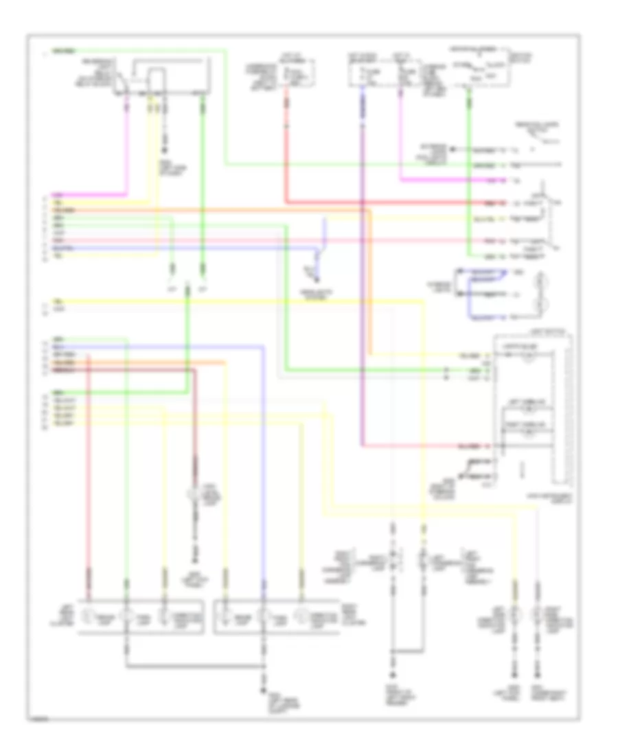 Exterior Lamps Wiring Diagram 4 Door 2 of 2 for Saab 9 5 SE 2000