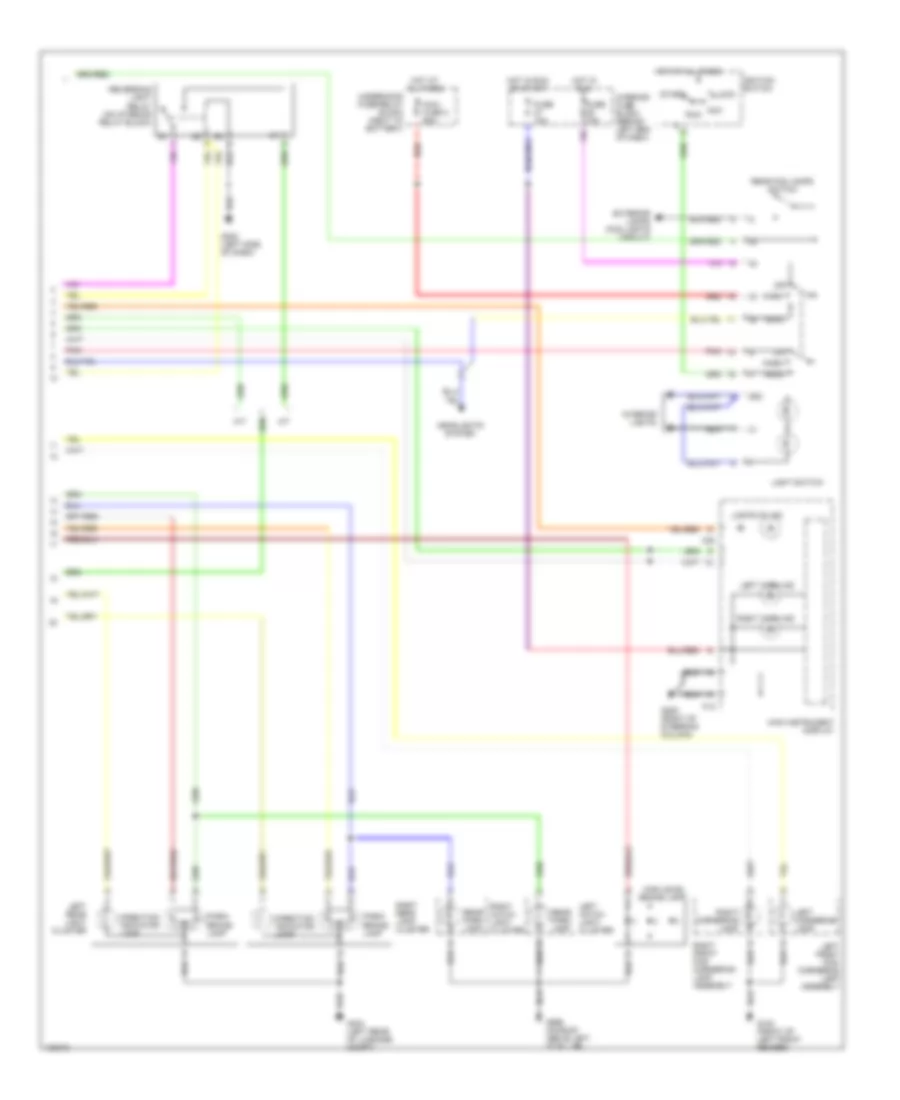 Exterior Lamps Wiring Diagram 5 Door 2 of 2 for Saab 9 5 SE 2000