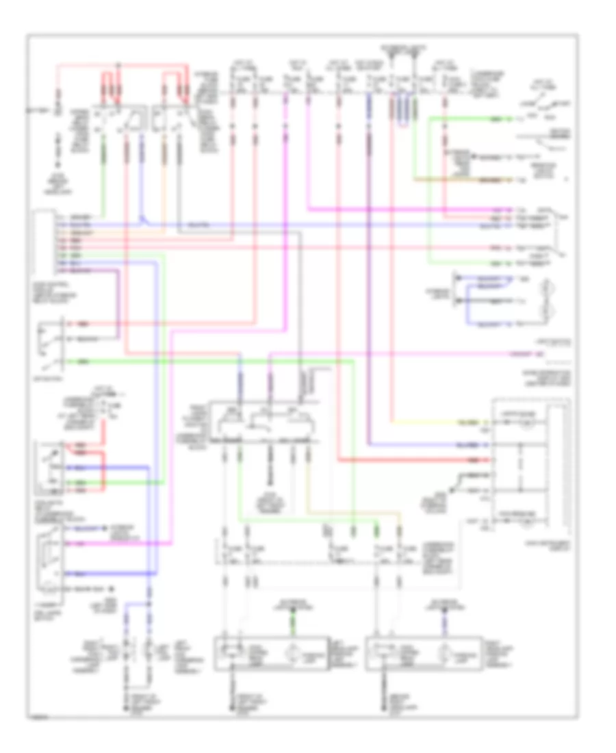 Headlamps  Front Fog Lamps Wiring Diagram for Saab 9 5 SE 2000