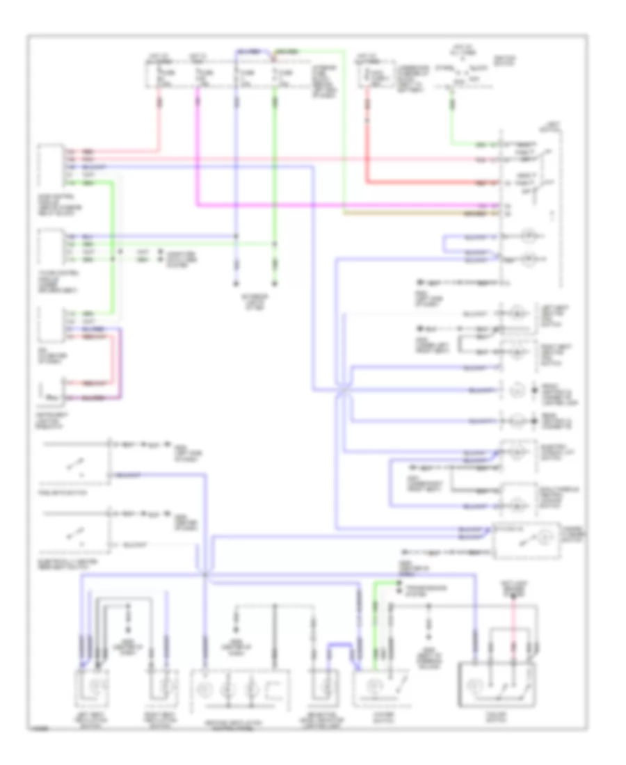 Instrument Illumination Wiring Diagram for Saab 9 5 SE 2000