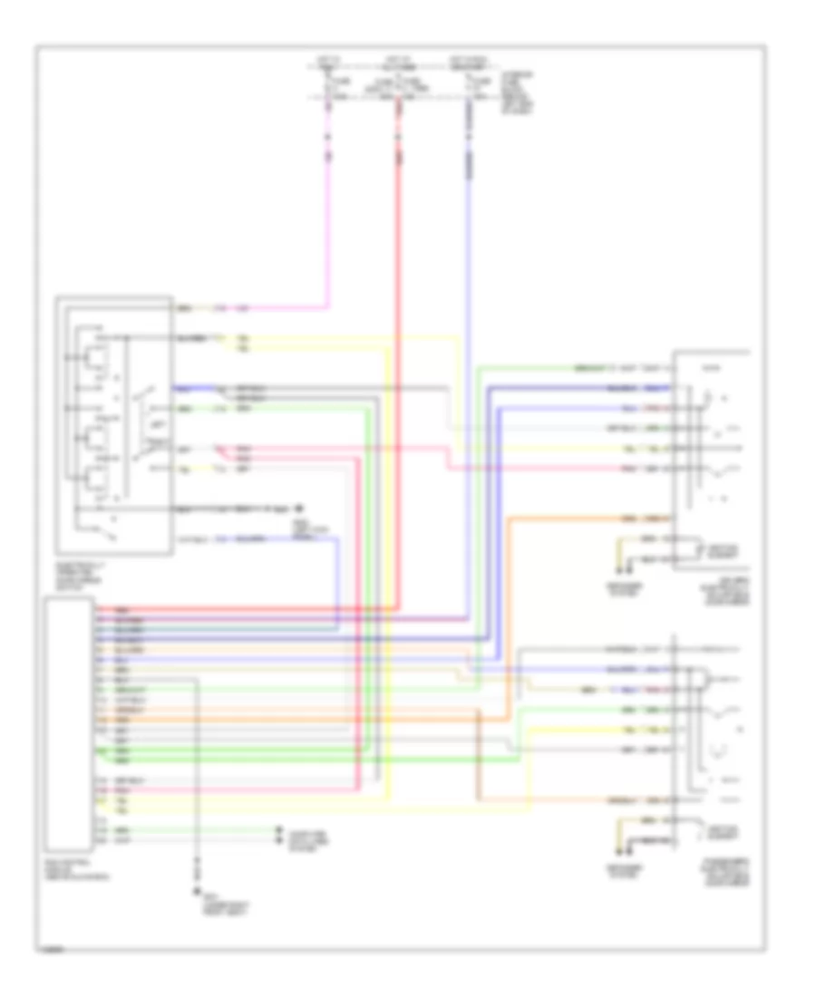 Memory Mirrors Wiring Diagram for Saab 9 5 SE 2000