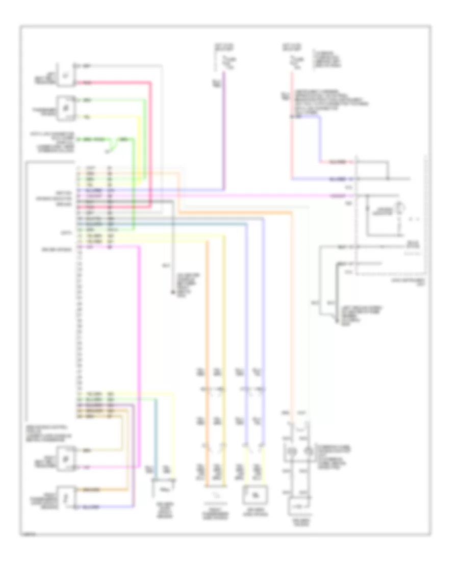 Supplemental Restraint Wiring Diagram for Saab 9 5 SE 2000