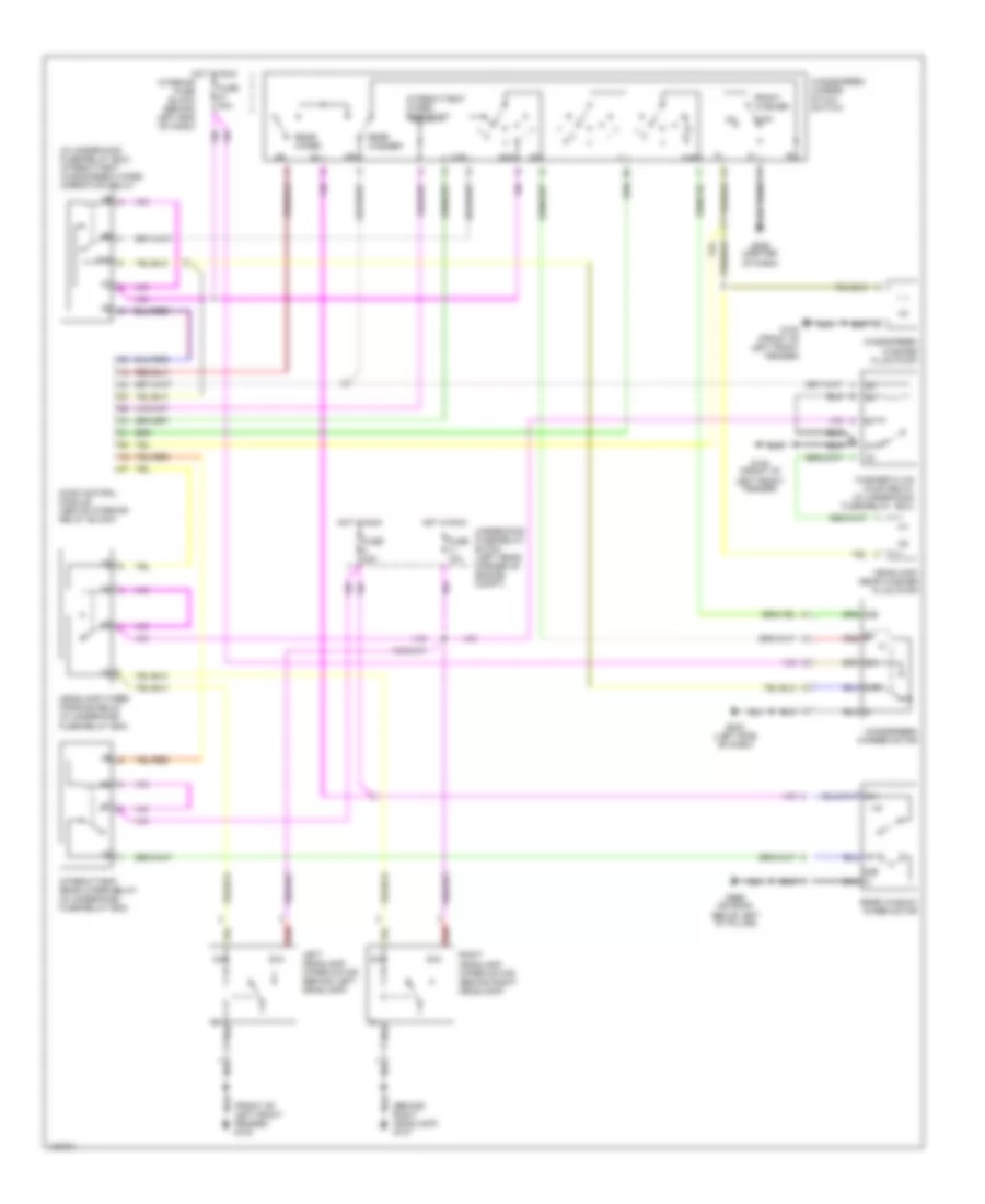 Wiper Washer Wiring Diagram 5 Door for Saab 9 5 SE 2000