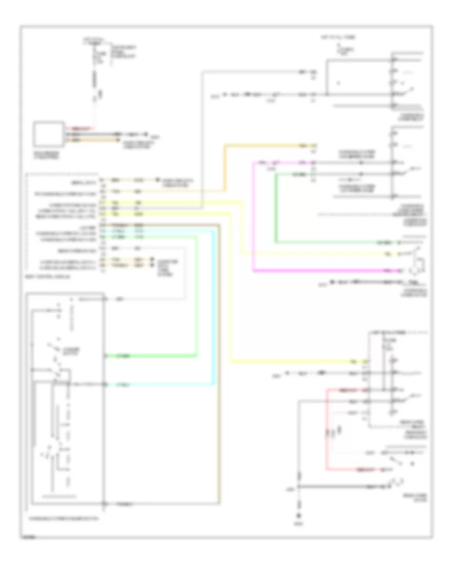 Электросхема стеклоочистителя, дворников и омывателя, С Датчик дождя для Saab 9-4X 3.0i Premium 2011