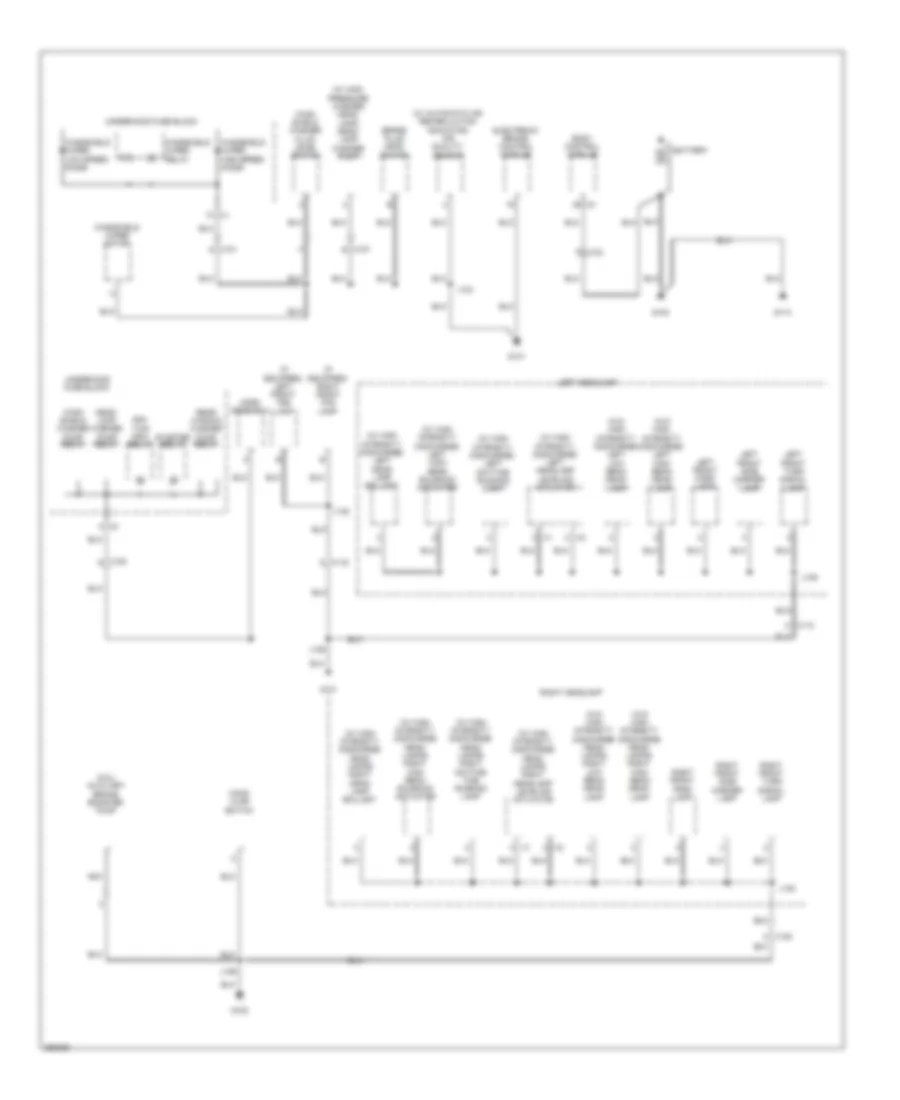 Ground Distribution Wiring Diagram 1 of 5 for Saab 9 4X 3 0i Premium 2011