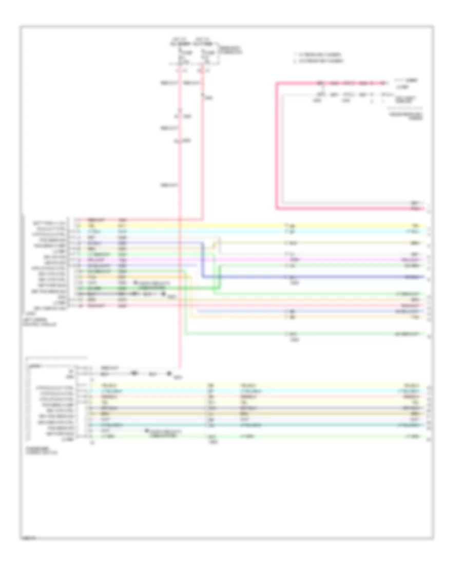 Memory Mirrors Wiring Diagram 1 of 2 for Saab 9 4X 3 0i Premium 2011