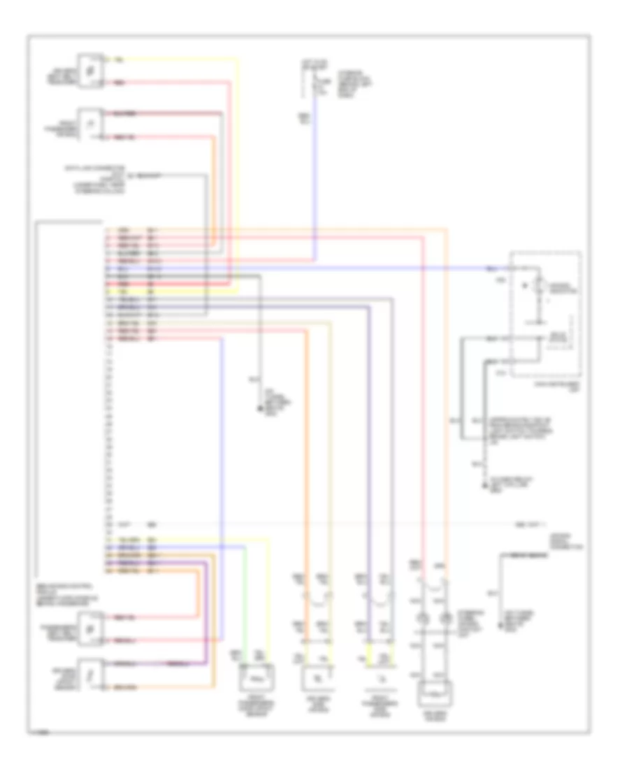 Supplemental Restraint Wiring Diagram for Saab 9-3 2001