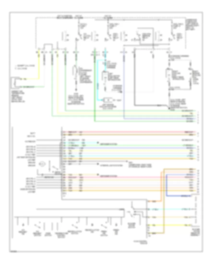 Электросхема кондиционера с ручный управлением (1 из 2) для Saturn Aura XE 2009