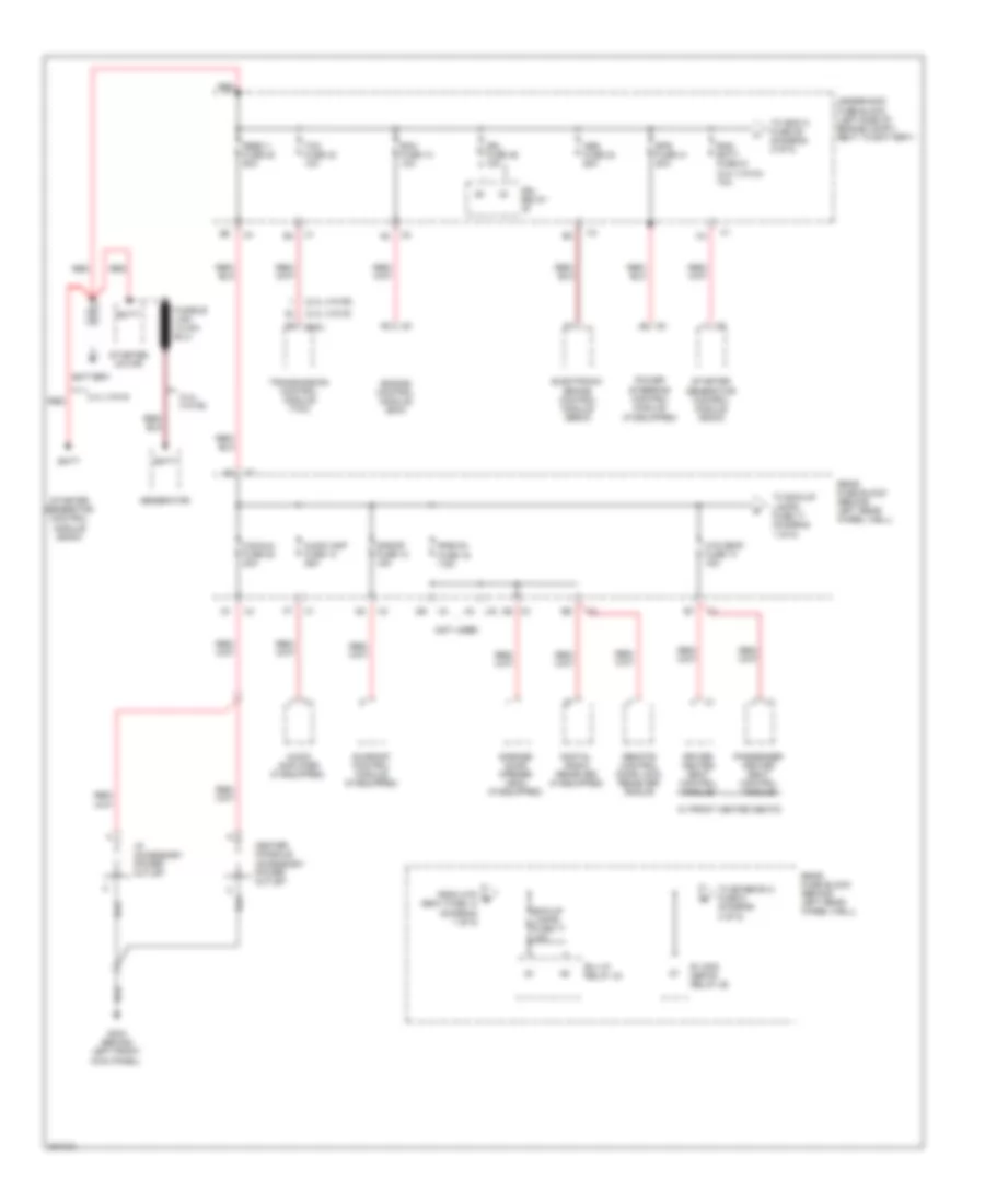 Электросхема блока предохранителей и реле (1 из 5) для Saturn Aura XE 2009