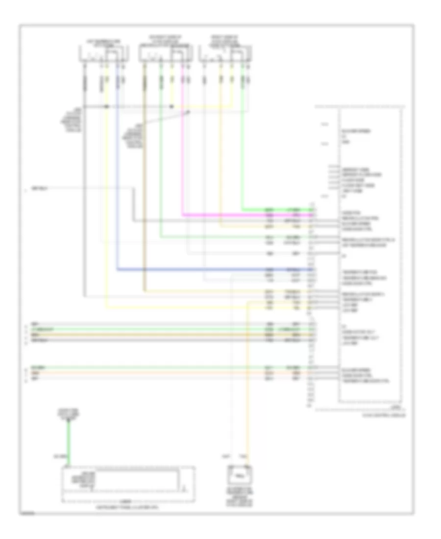 Электросхема кондиционера с ручный управлением (4 из 4) для Saturn Outlook XE 2009