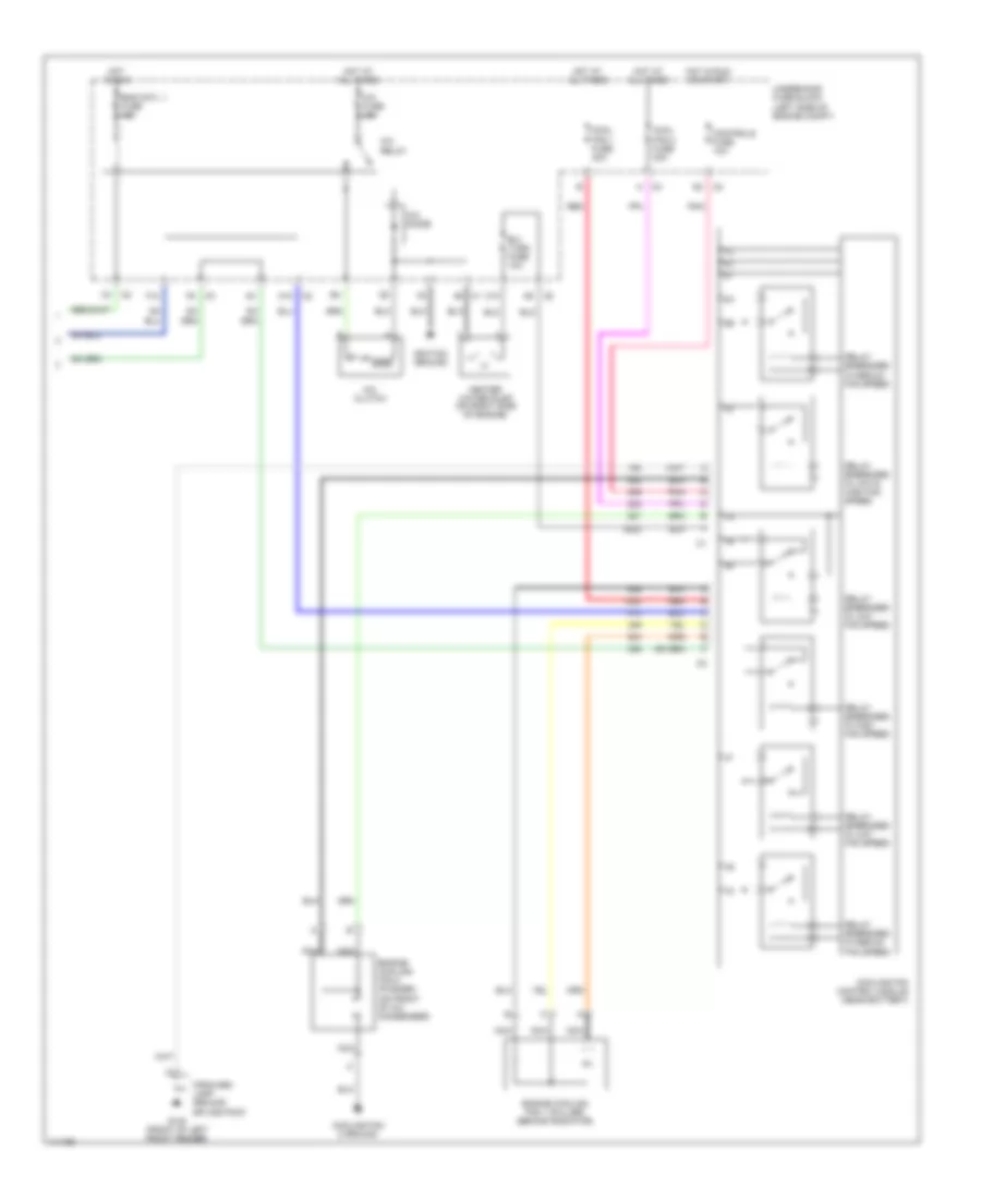 Электросхема кондиционера A/C (2 из 2) для Saturn LW300 2001
