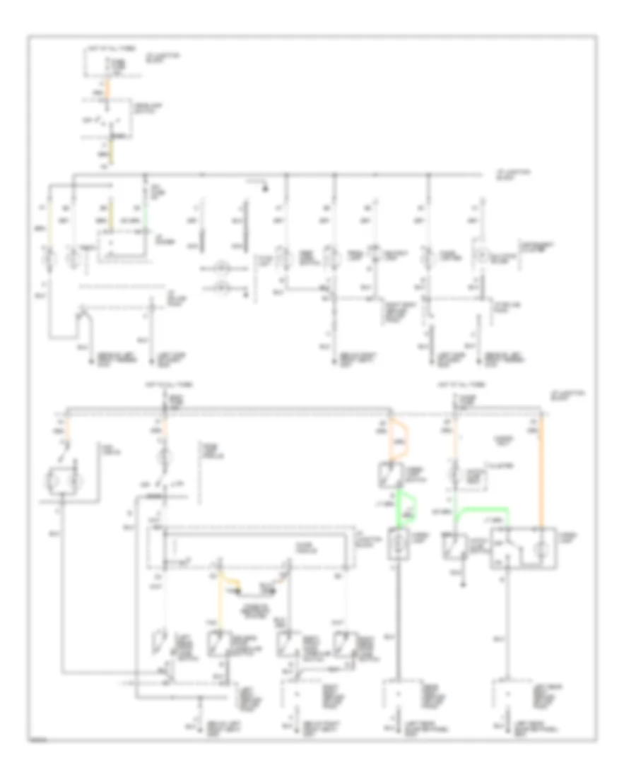 Электросхема освещения салона для Saturn SL2 1993