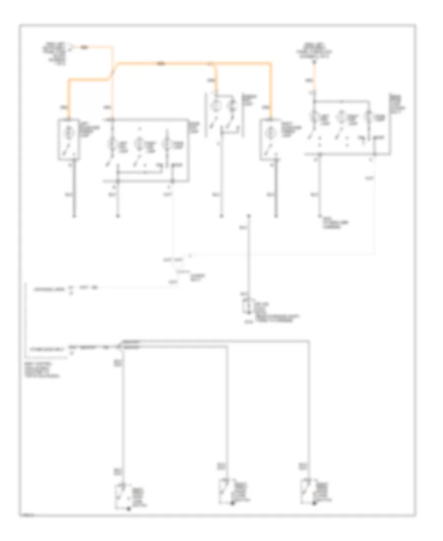 Электросхема освещения салона (2 из 2) для Saturn LW300 2003