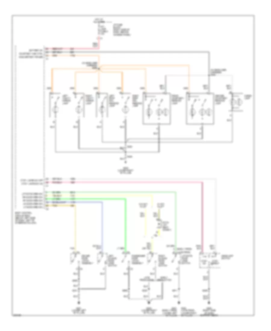 Электросхема подсветки для Saturn Relay 2005