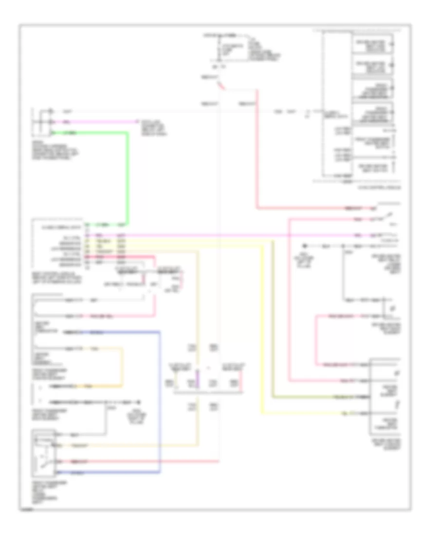 Электросхема подогрева сидений для Saturn Relay 2005