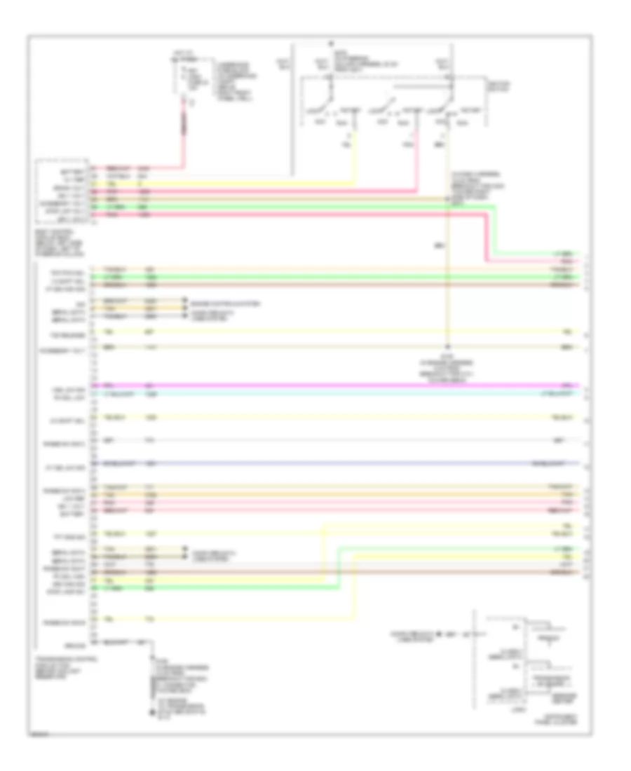 3.9L VIN 1, Электросхема автоматической коробки передач АКПП (1 из 2) для Saturn Relay 2007