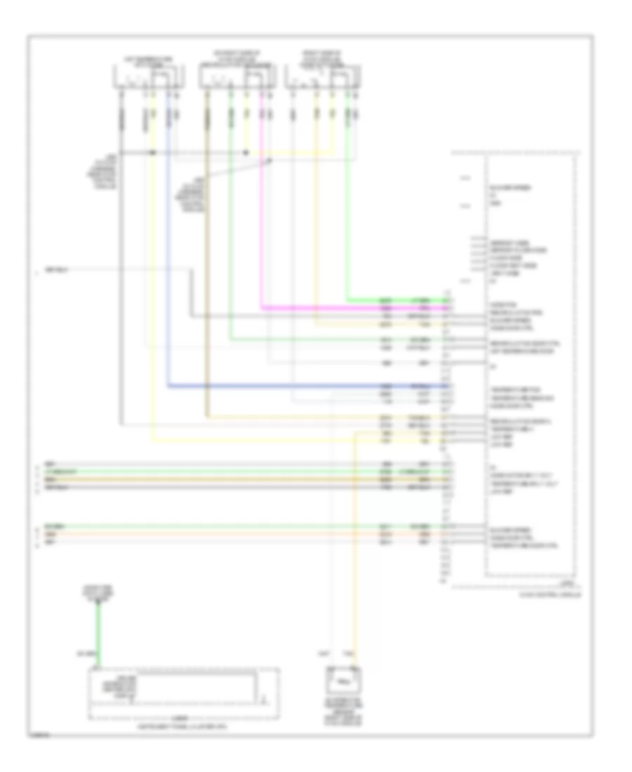 Электросхема кондиционера с ручный управлением (4 из 4) для Saturn Outlook XE 2008